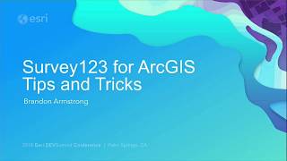 Survey123 for ArcGIS Tips and Tricks [upl. by Hazeefah]