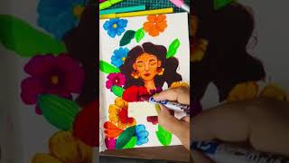 Painting with basic sketch pens scrapbook rantyourartout sketchbook 100daysofart sketchpens [upl. by Giffard]