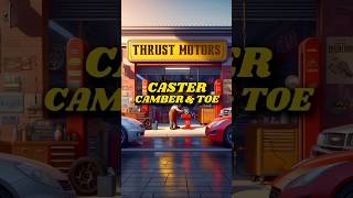 Car Wheel Alignment Explained Camber Caster and Toe shorts automobile automotive car [upl. by Anya]