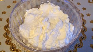 How to make Whipped Cream and Whipped Cream FrostingHomemade Whipped Cream Cook With Bismillah [upl. by Oicnanev]