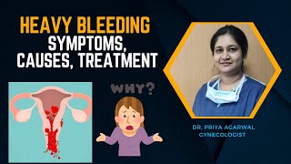 पीरियड्स में ज्यादा ब्लीडिंग क्यों होता है  I Menstrual bleeding [upl. by Nylyaj]