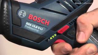 Bosch GSA 108 VLI Professional Cordless sabre saw [upl. by Aitnuahs]