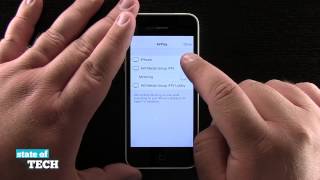 iPhone 5C Quick Tips  How to Access Control Center [upl. by Sualk]