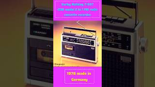 Derby Holiday 7657030 model 2in1 FM radio cassetterecorder 1978s in Germanyviral YouTuberadio [upl. by Natlus]