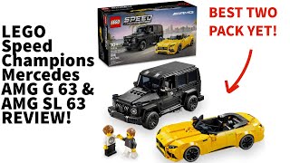 LEGO Speed Champions Mercedes AMG G 63 amp Mercedes AMG SL 63 REVIEW Set 76924 [upl. by Lankton]