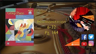 Harmonization 632 Pg 164 Alfreds Group Piano for Adults [upl. by Elysha867]