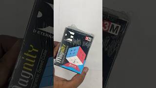 D Eternal Magnity 3M 3x3 Magnetic 🧲 Cube Black Stickered version unboxing review cube deternal [upl. by Dimmick]