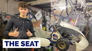 My 2025 plans with my kosmic Rotax kart  SEAT STAY FITTING [upl. by Holtz]