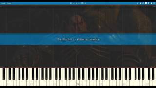 The Witcher 3  Welcome Imlerith  piano tutorial [upl. by Nico]