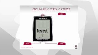 SIGMA SPORT  BC 1416STSCAD  Settings EN [upl. by Akim]