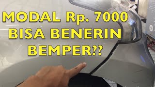 REPAIR BEMPER MOBIL SENDIRI CUMA DENGAN MODAL Rp 7000 [upl. by Michigan]