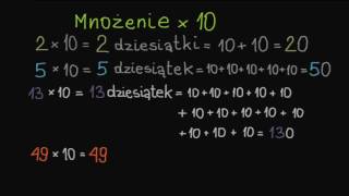Mnożenie liczb całkowitych przez 10 [upl. by Amalee]