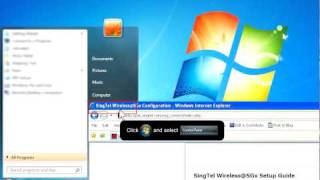 WirelessSGx Seamless and Secure Access manual configuration for Windows 7 [upl. by Tutankhamen]