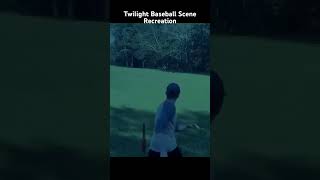 TWILIGHT BASEBALL SCENE RECREATION movie twilight parody baseball recreation shorts [upl. by Jimmy109]