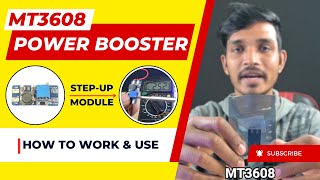 MT3608 Step Up Power Booster Module 2A Max DCDC Power Full Working Video  How to Use MT3608 Module [upl. by Draude]