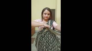 How To Drape Tant Cotton Saree without any Help I Ultra Low waist saree Draping [upl. by Sherborn]