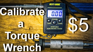 Calibrate a Torque Wrench with a 5 Luggage Scale [upl. by Ahsratal]