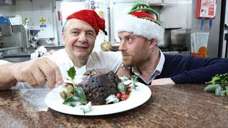 Raymond Blanc how to make brandy butter and flambé your Christmas pudding [upl. by Frasier]