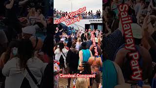 Carnival Conquest Cruise Sailaway Party carnivalcruise cruiseline cruisetime cruiseparty 124 [upl. by Spancake]