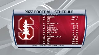 Previewing Stanfords 2022 football schedule [upl. by Haniraz]