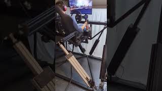 DIY 6 DoF Linear Hexapod Motion Simulator  Early Prototype [upl. by Euphemie]