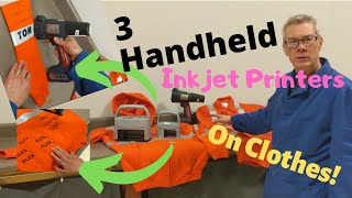 Printing on Clothing 3 Handheld Inkjet printers tested [upl. by Ecerahc666]