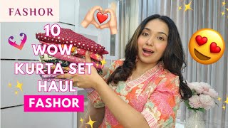 10 Best Fashor Kurta Set Try On Haul 🌹😍  Navratri amp Diwali Edition 💖  Isha Vinod Jain [upl. by Assir]