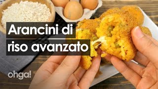 Arancini di riso avanzato come riutilizzare gli avanzi per qualcosa di delizioso [upl. by Milli383]