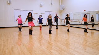 One Kiss  Line Dance Dance amp Teach [upl. by Yadroc]