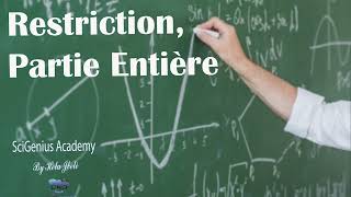 Généralités sur les fonctions 7 restriction et partie entière 3ème math et science [upl. by Otina]