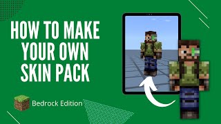 How To Create Your Own Skin Pack For Minecraft Bedrock Edition [upl. by Neelahtak987]