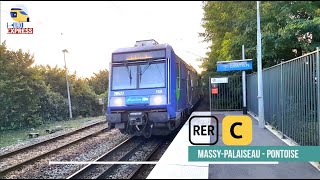 RER  C in Paris  Massy Palaiseau  Pontoise [upl. by Suiratnauq]