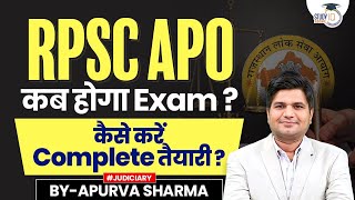 RPSC APO 2024 Exam Date amp Preparation Tips  RPSC APO Vacancy 2024  StudyIQ [upl. by Hannahs]