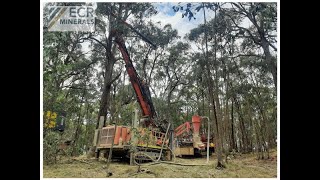 ECR Minerals PLC AIMECR Technical Director Adam Jones at Davey Road prospect Creswick [upl. by Maddock]