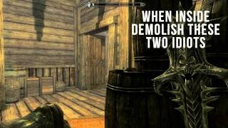 How To Get Into Mercers House amp Find Evidence in Skyrim [upl. by Kluge]