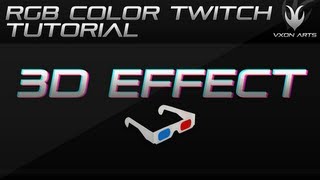 Tutorial 4  RGB Color Twitch Effect 3d effect [upl. by Adnilra]