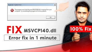 How to fix msvcp140dll missing or not found in windows 11  fix msvcp140dll missing [upl. by Otilia915]