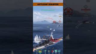 battleship Schlieffen 1vs2 worldofwarships [upl. by Lesirg898]