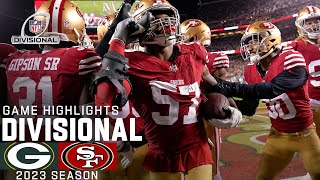 Green Bay Packers vs San Francisco 49ers Game Highlights  NFL 2023 Divisional Round [upl. by Seften]