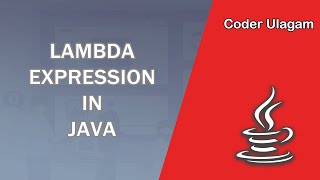 Lambda Expression in Java [upl. by Ahseekat]