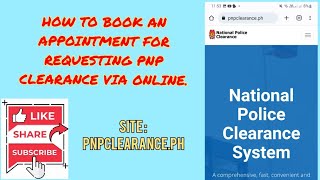 PNP Clearance pnpclearanceph  Online Booking Guide [upl. by Wisnicki]