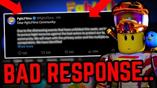 Roblox YouTuber PGHLFilms RESPONDED… Horrible [upl. by Nivej]