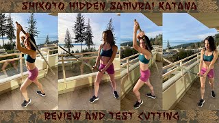 Shikoto Hidden Samurai Katana Review amp Test Cutting [upl. by Ferguson]