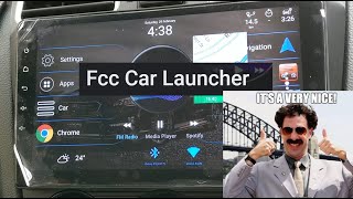 FCC Car launcher review for Android head unit [upl. by Yrolg]