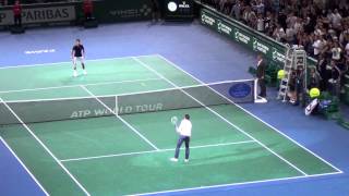 Zlatan Ibrahimovic plays tennis with Novak Djokovic HD [upl. by Stralka]