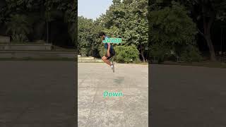 How to Jump on Skates  Skates Jump  Skating tricks  stunts skates skating shorts [upl. by Faline]