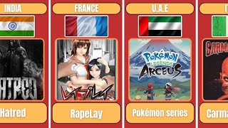 Banned Games 🎮 Worldwide The Most Controversial Games in 25 Countries [upl. by Aerdnaed915]