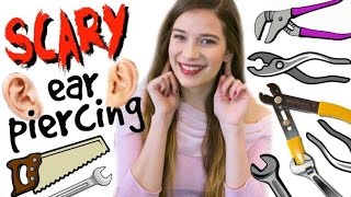 MY SCARY EAR PIERCING STORY [upl. by Essam]