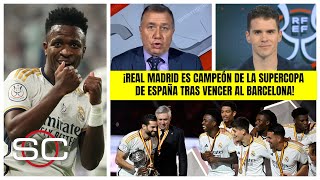 REAL MADRID CAMPEÓN VINICIUS y ANCELOTTI le dieron CÁTEDRA de FÚTBOL al BARCELONA  SportsCenter [upl. by Artemus294]