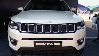 Jeep Compass  Vocal White Colour  Exterior and Interior  First Look  Walk Around [upl. by So]